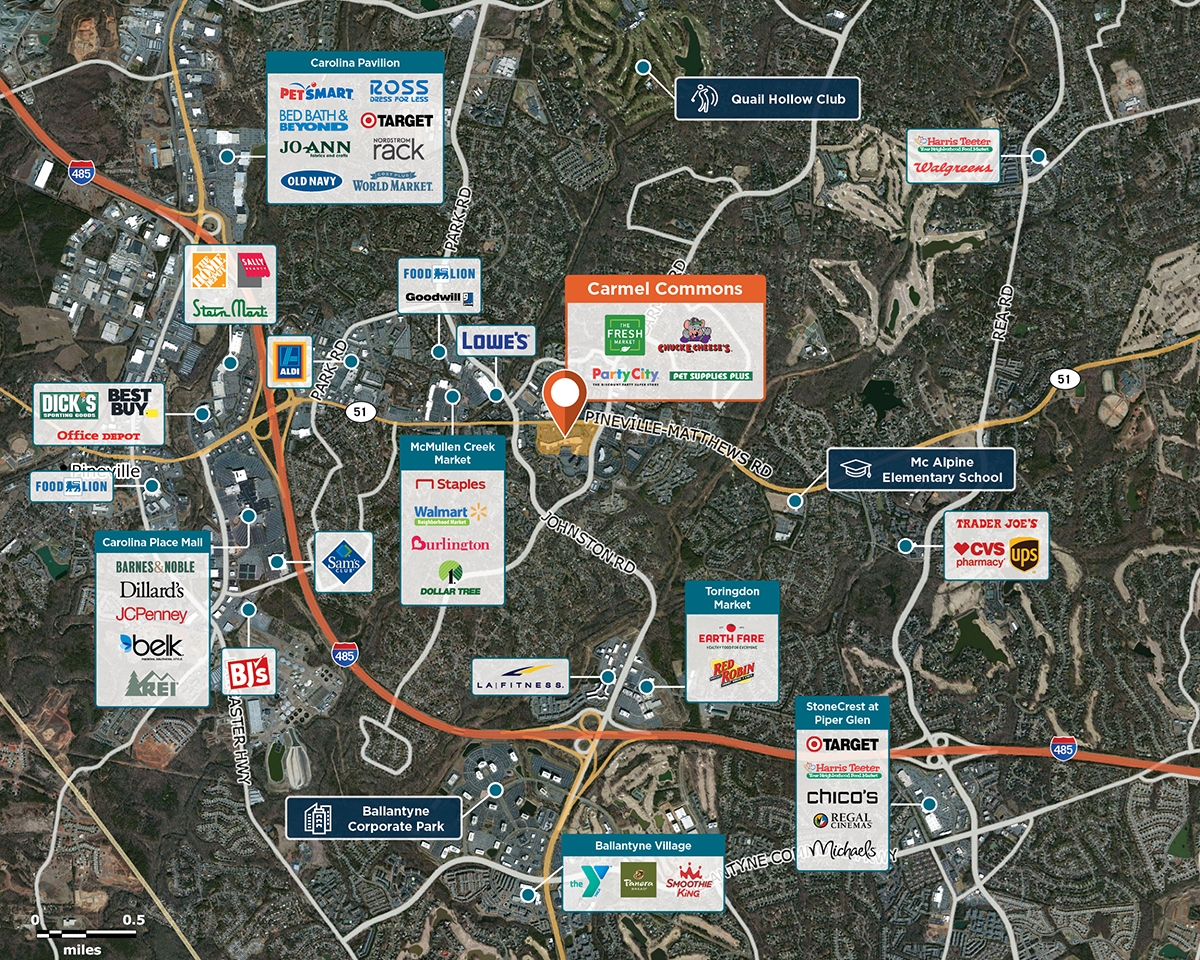 Carmel Commons Charlotte Nc 28226 Retail Space Regency Centers