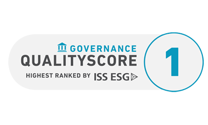 Environmental Quality Score Logo of 1 and Governance Quality Score Logo 1