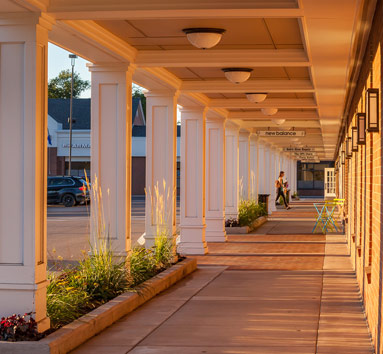 Outdoor Walkway at Colonial Square